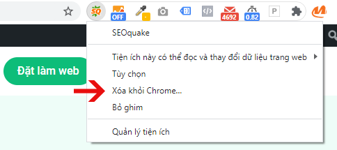 Cách xóa SEOquake
