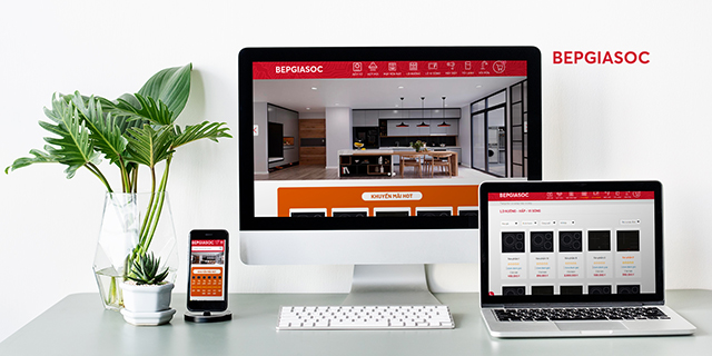Thiết kế website ngành bếp Khobepgiasoc.com