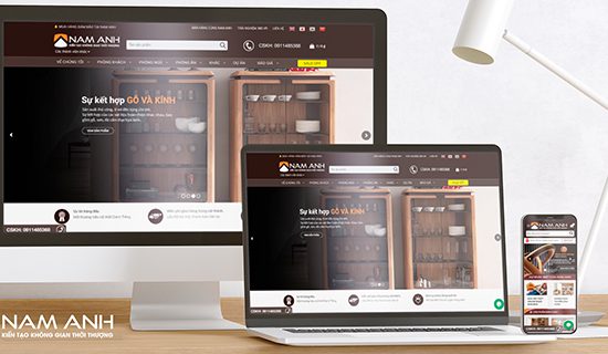Thiết kế website ngành Nội thất Noithatnamanh.vn