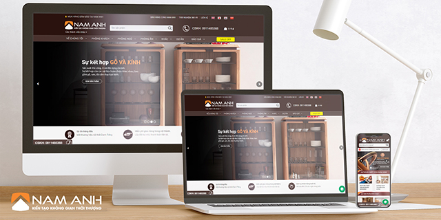 Thiết kế website ngành Nội thất Noithatnamanh.vn