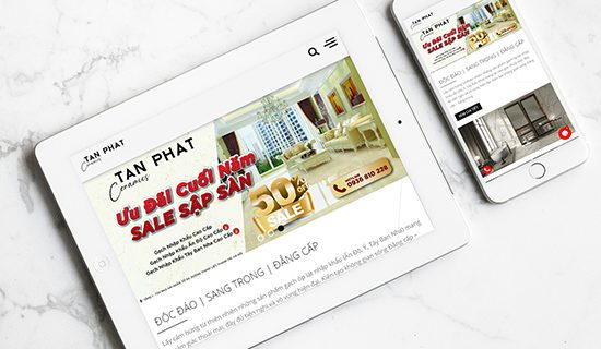 Thiết kế website ngành Vật liệu xây dựng - Thiết bị vệ sinh