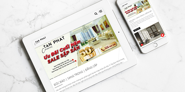 Thiết kế website ngành Vật liệu xây dựng - Thiết bị vệ sinh